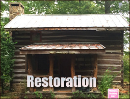 Historic Log Cabin Restoration  Woodruff,  South Carolina